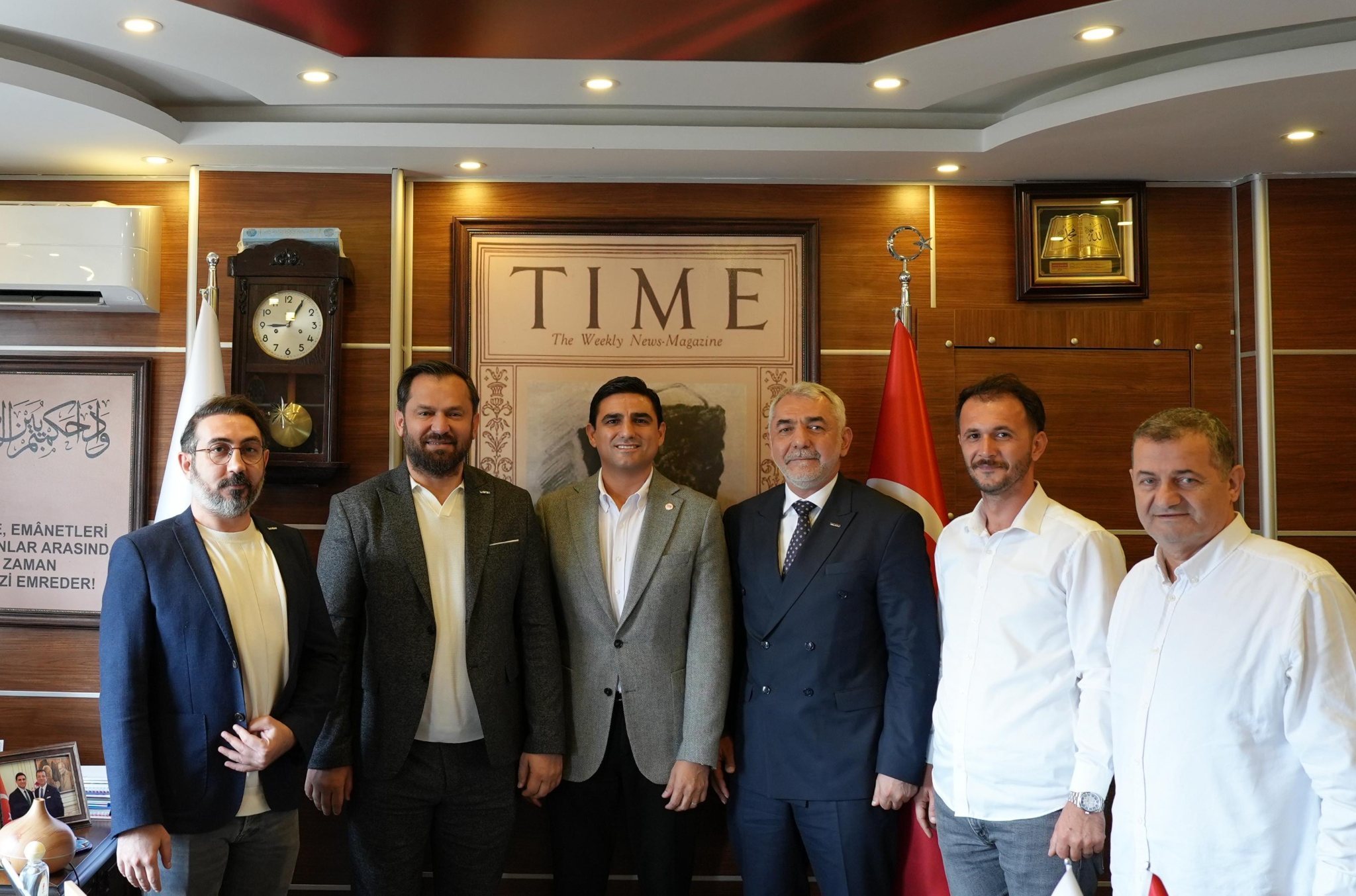 DERNEĞİMİZDEN YENİ PARTİ İLÇE BAŞKANI BÜLENT AKKÖSE'YE ZİYARET